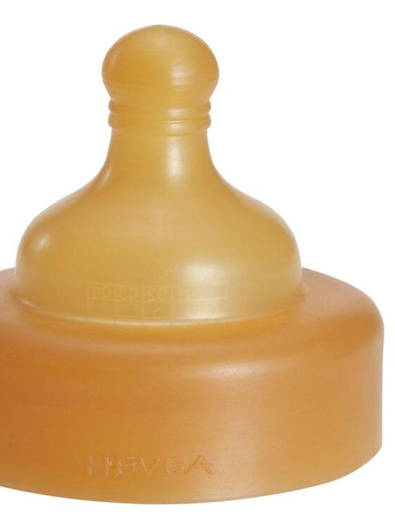 Tétine pour biberon en verre et caoutchouc naturel - Débit lent Multicolore - Kiabi