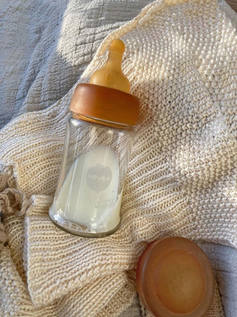 Tétine pour biberon en verre et caoutchouc naturel - Débit lent Multicolore - Kiabi