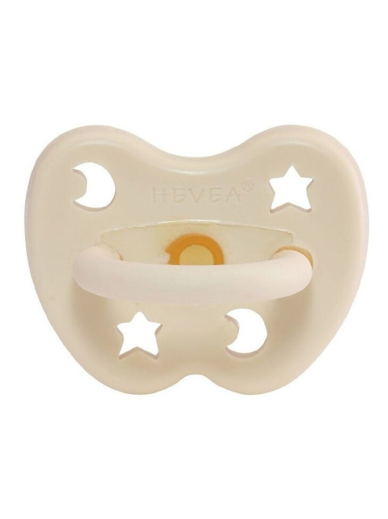 Tétine ronde caoutchouc naturel 0+ mois Blanc - Kiabi