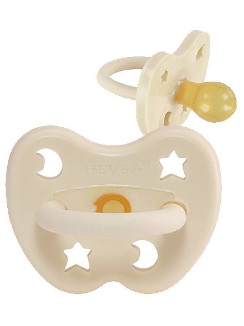 Tétine ronde caoutchouc naturel 0+ mois Blanc - Kiabi