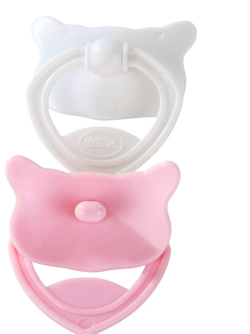 Tétines pour poupées de 48 cm : Rose et blanc N/A - Kiabi
