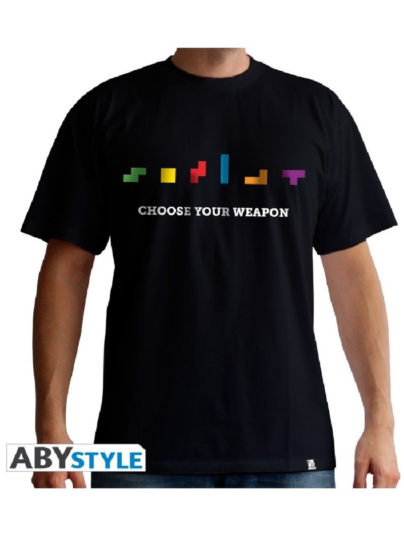 Tetris T-shirt choose your weapon Noir - Kiabi
