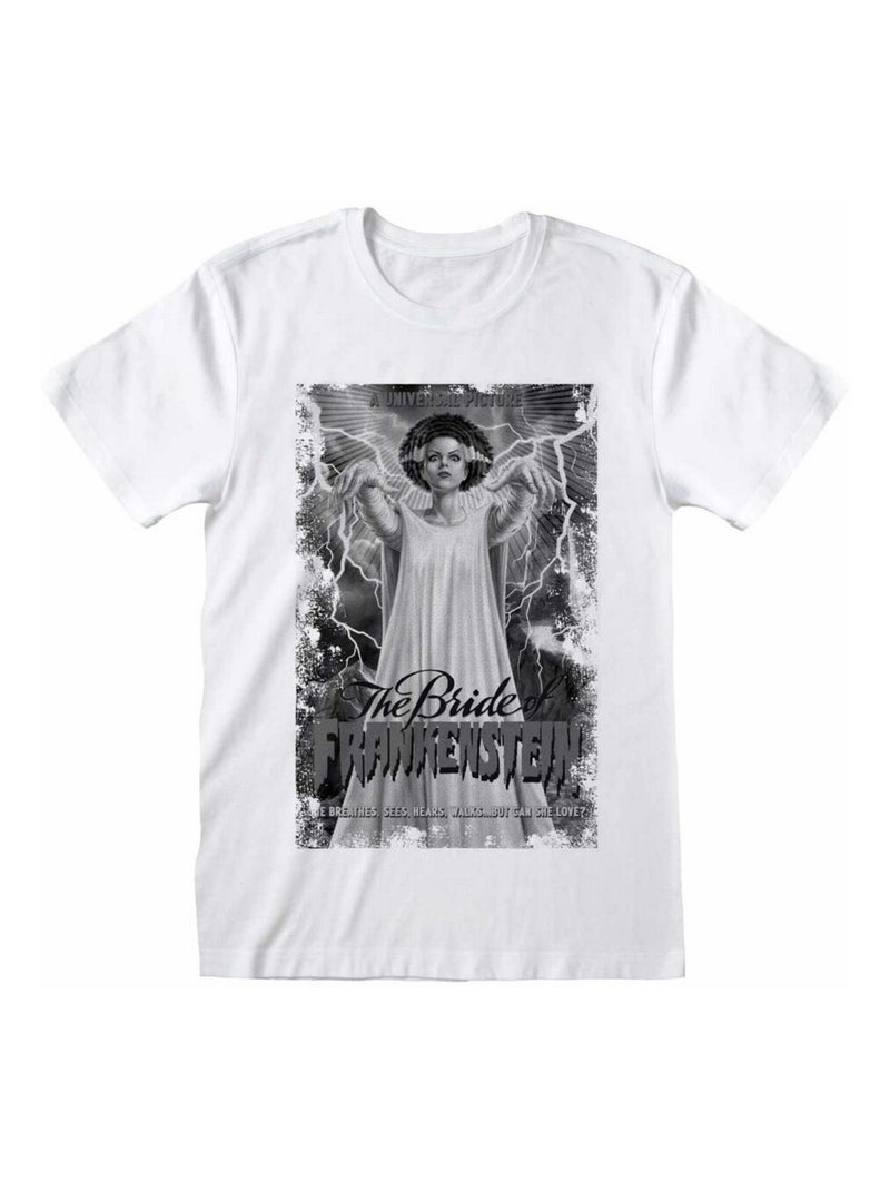 The Bride Of Frankenstein - T-shirt Blanc - Kiabi