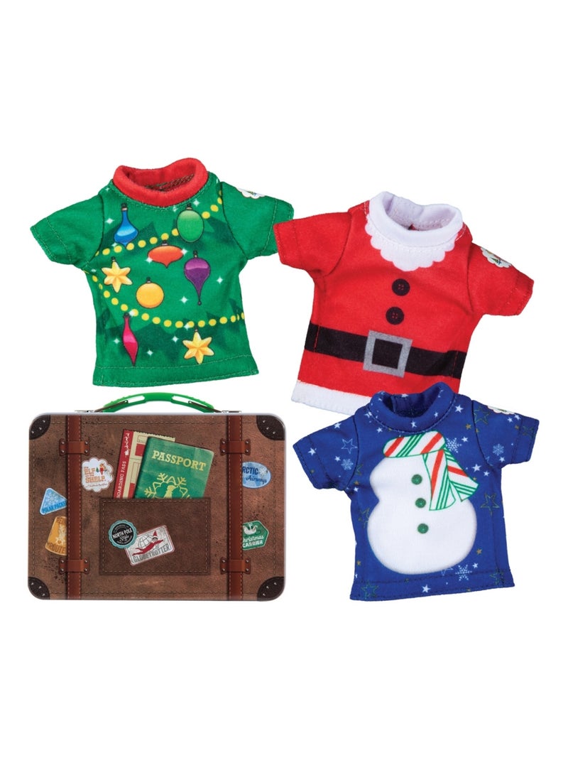 The Elf on the Shelf - Lot de 3 pullovers Noël avec valise pour lutin farceur Multicolore - Kiabi