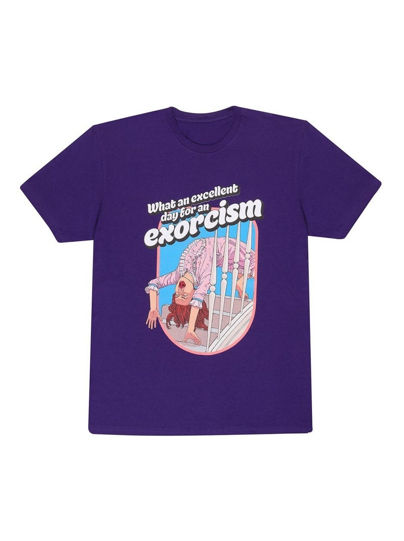 The Exorcist - T-shirt EXCELLENT DAY FOR AN EXCORISM Violet - Kiabi