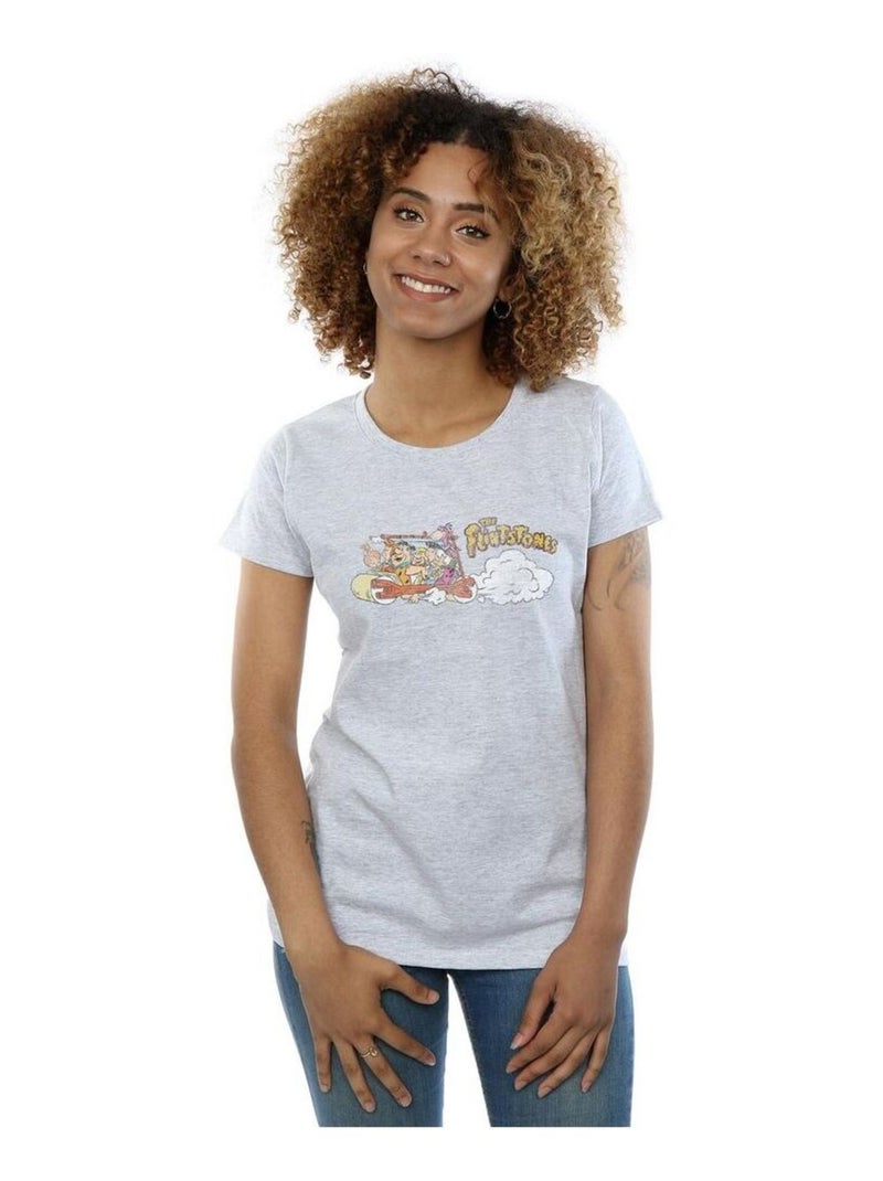The Flintstones - T-shirt Gris chiné - Kiabi