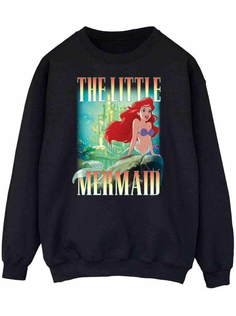 The La Petite Sirène - Sweat (Ariel) Noir - Kiabi
