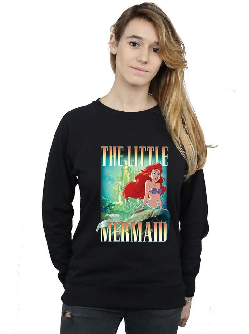The La Petite Sirène - Sweat (Ariel) Noir - Kiabi