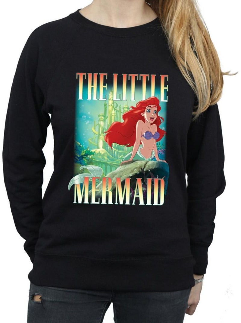 The La Petite Sirène - Sweat (Ariel) Noir - Kiabi