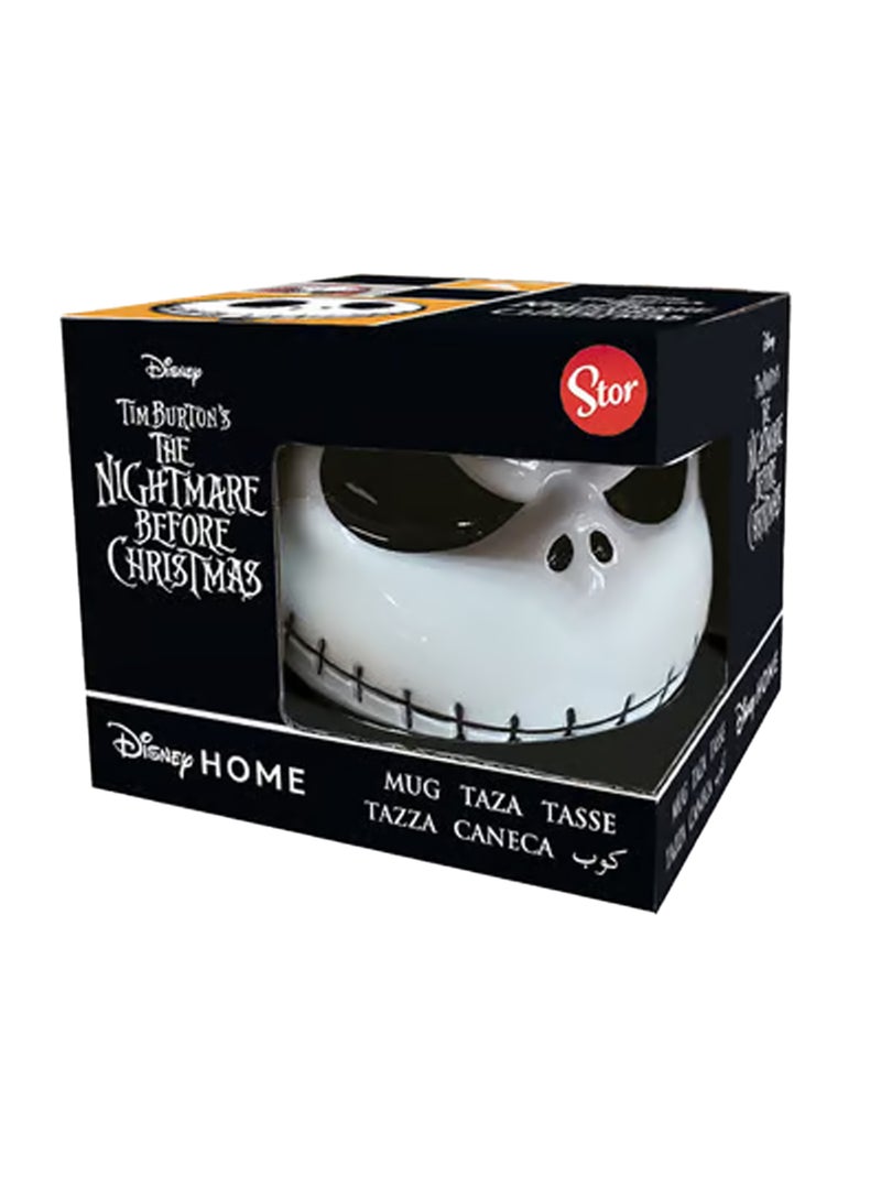 The L'Étrange Noël de monsieur Jack - Mug motif Jack Skellington motif/style 3D (Jack Skellington) Noir Blanc - Kiabi