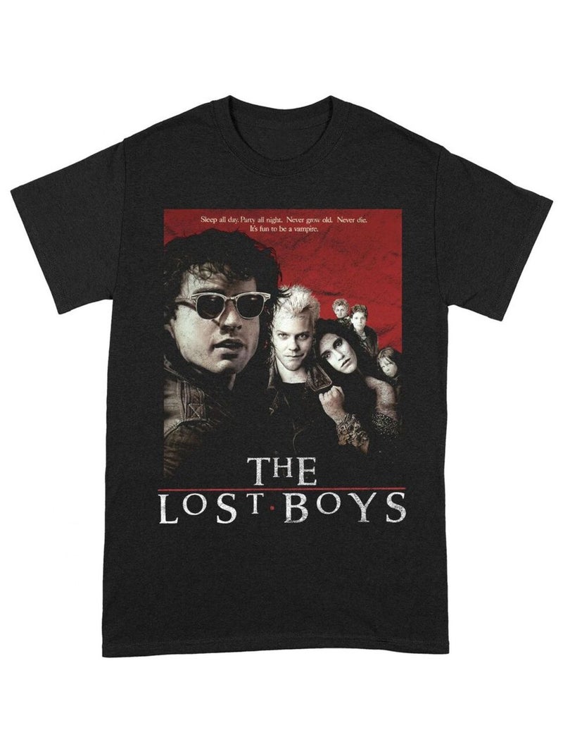 The Lost Boys - T-shirt DISTRESSED POSTER Noir Rouge - Kiabi