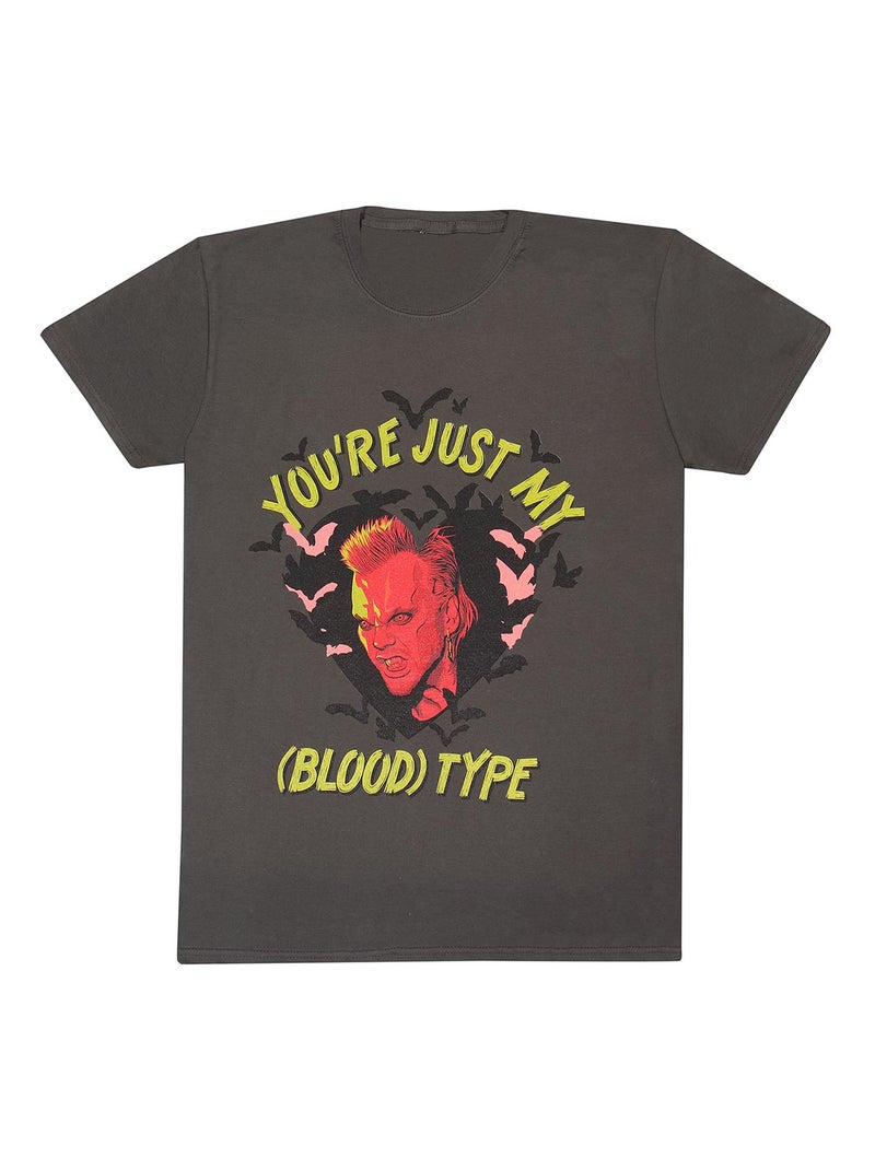 The Lost Boys - T-shirt YOU´RE JUST MY BLOOD TYPE Gris Noir - Kiabi