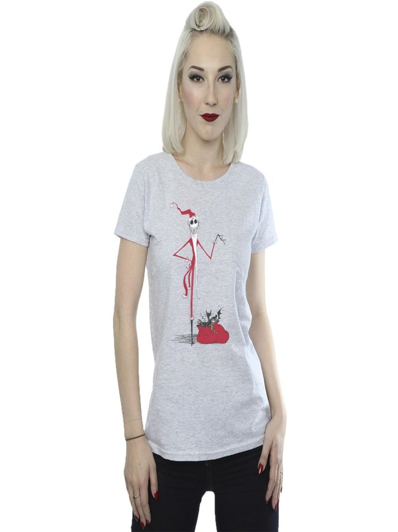 The Nightmare Before Christmas - T-shirt Gris chiné - Kiabi