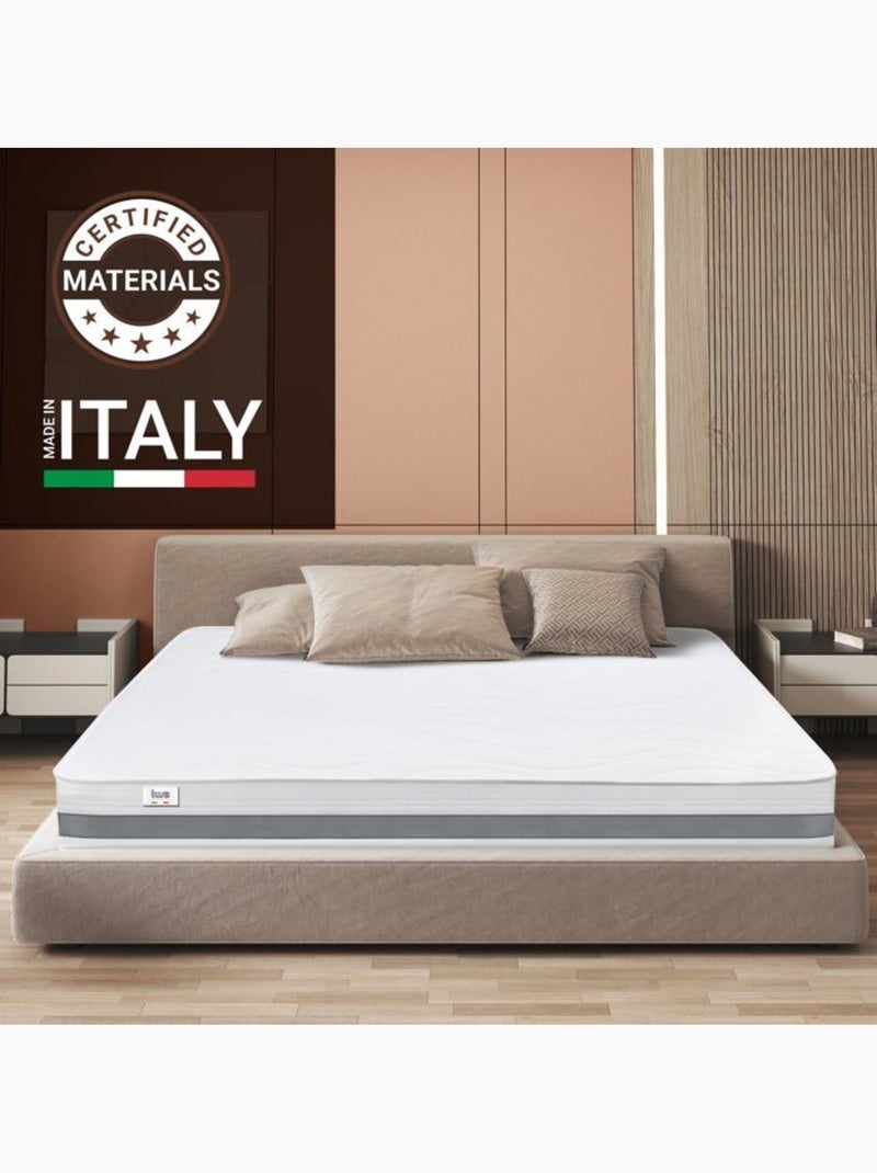 The White Stone Matelas Orthopédique Antibactérienne - Hauteur 25 cm Blanc - Kiabi