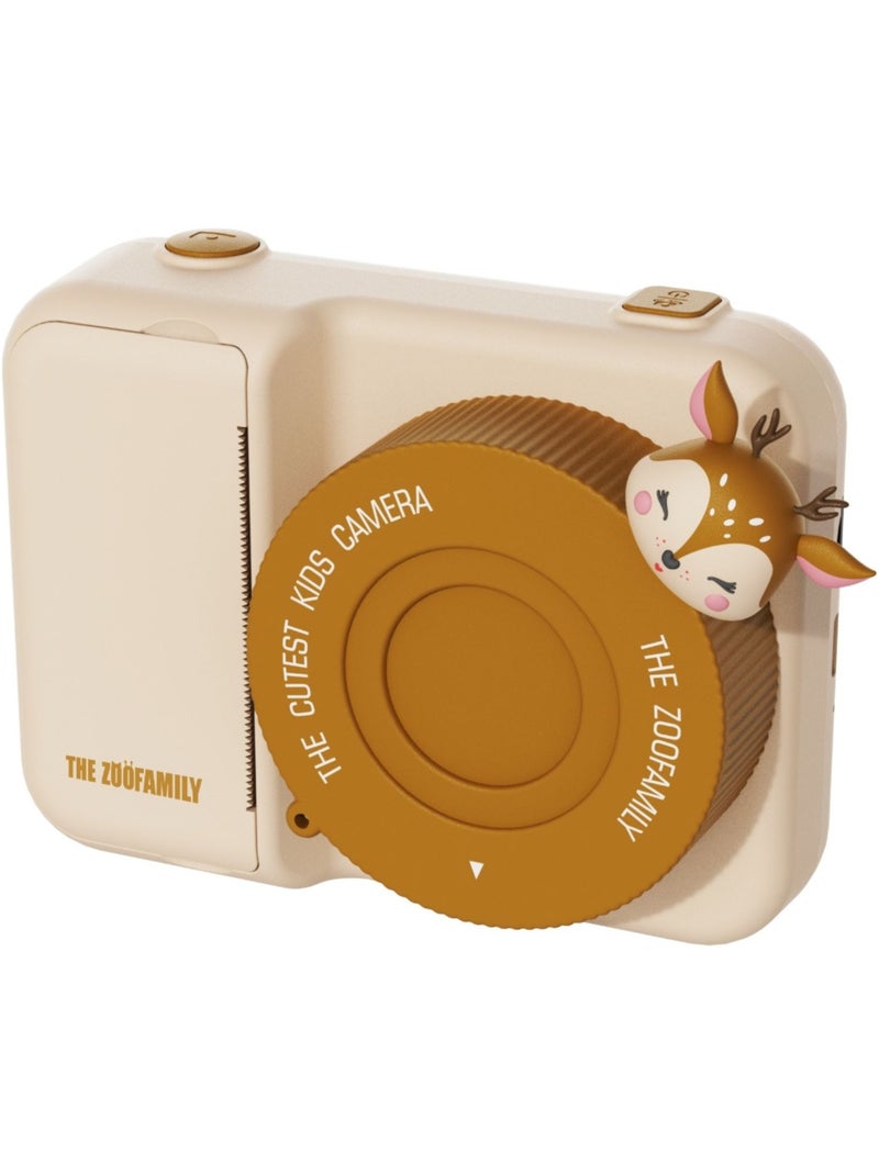 The Zoofamily - Appareil photo avec impressions Zoo Print Beige - Kiabi