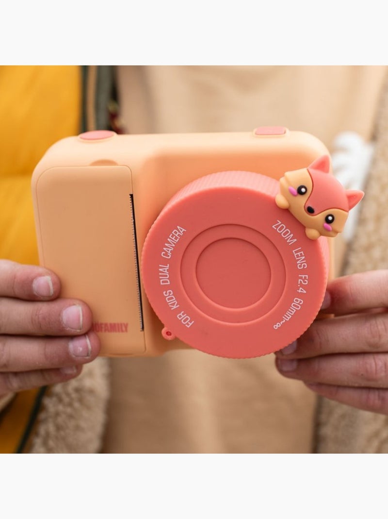 The Zoofamily - Appareil photo avec impressions Zoo Print Orange - Kiabi