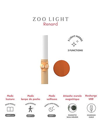 The Zoofamily - Lampe nomade 3 en 1 Zoo Light