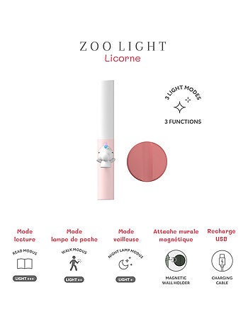 The Zoofamily - Lampe nomade 3 en 1 Zoo Light