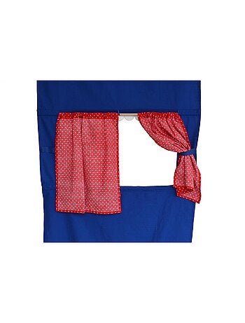 Théâtre de porte en tissu bleu