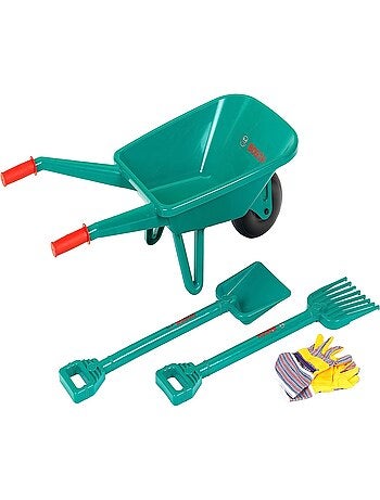 Theo Klein Lot de 2 articles – Kit de jardinage Bosch avec brouette
