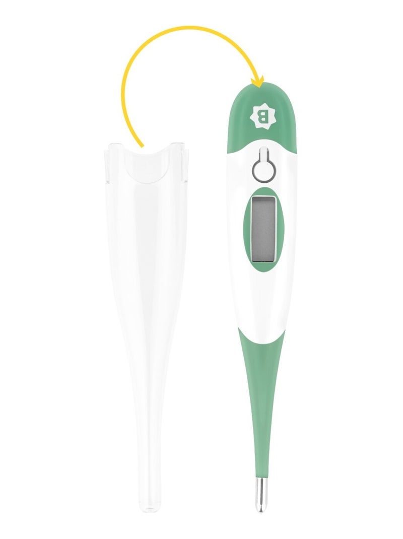 Thermomètre Bébé Electronique embout flexible 'Badabulle' Vert - Kiabi