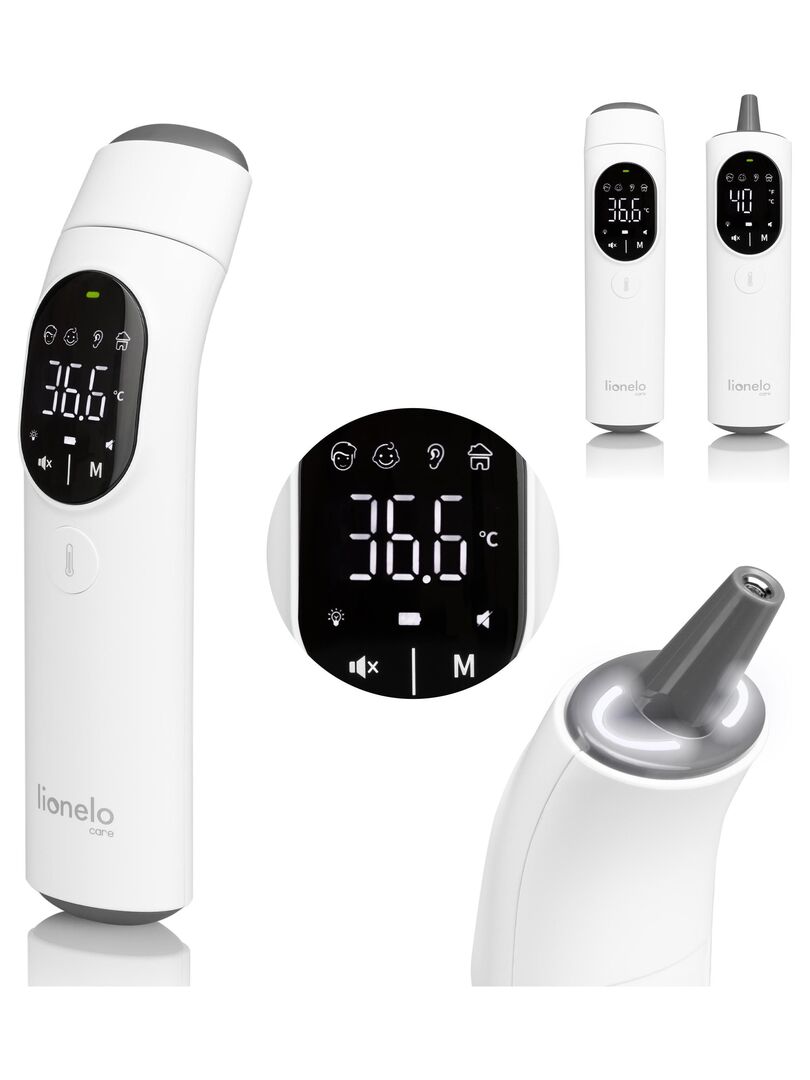 Thermomètre sans contact LIONELO - Mode silencieux - Mesure en 1 seconde - LED Blanc - Kiabi