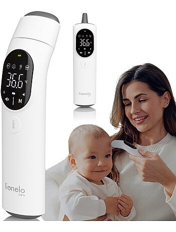 Thermomètre sans contact LIONELO Feverscan - Fonction Mémoire - Alerte Fièvre - Mesure en 1 sec