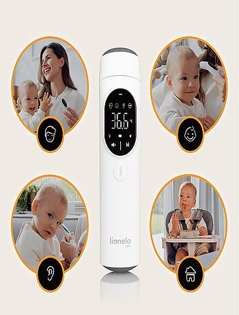 Thermomètre sans contact LIONELO Feverscan - Fonction Mémoire - Alerte Fièvre - Mesure en 1 sec