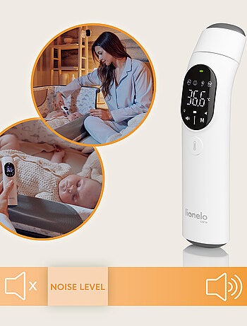 Thermomètre sans contact LIONELO Feverscan - Fonction Mémoire - Alerte Fièvre - Mesure en 1 sec