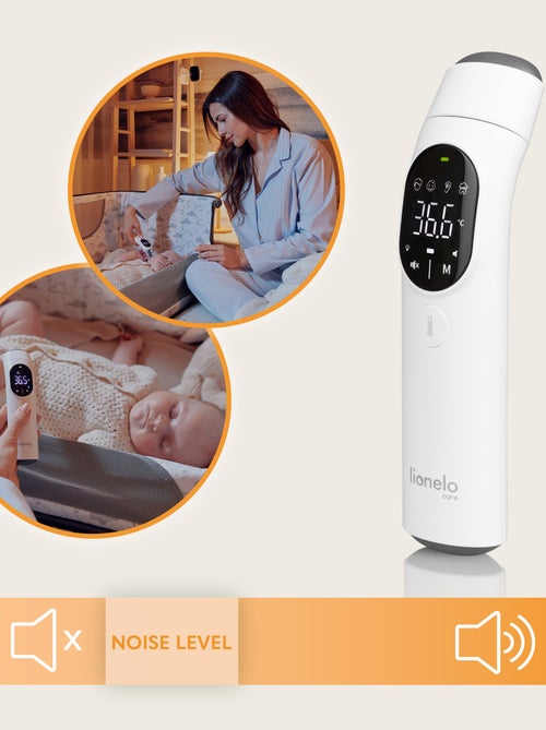 Thermomètre sans contact LIONELO Feverscan - Fonction Mémoire - Alerte Fièvre - Mesure en 1 sec - Kiabi
