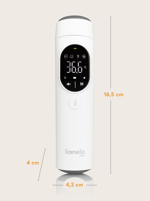 Thermomètre sans contact LIONELO Feverscan - Fonction Mémoire - Alerte Fièvre - Mesure en 1 sec - Kiabi