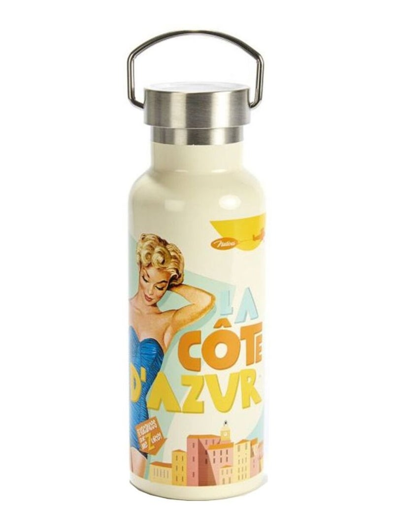 Thermos en acier inoxydable jaune 500 ml Jaune - Kiabi