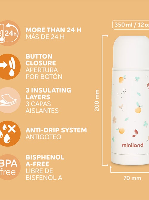 Thermos Pour Bébés Thermy Valencia 350ml Miniland - Kiabi