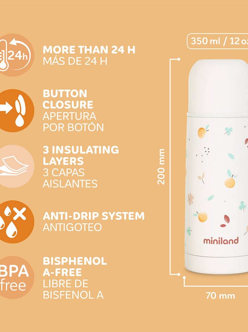 Thermos Pour Bébés Thermy Valencia 350ml Miniland Blanc - Kiabi