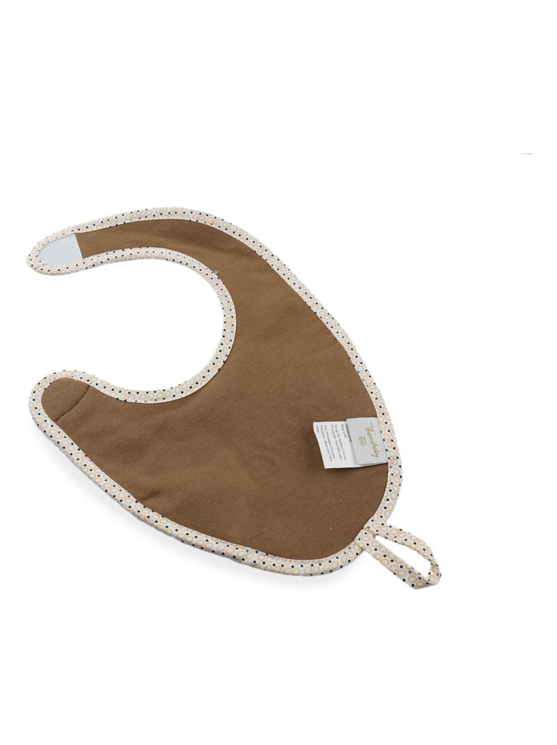 THOODOU® Bavoir attache-sucette Léon Marron - Kiabi