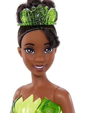 Tiana Poupée 29 cm, Mattel Poupée Disney Princesses habillage et accessoires HLW04