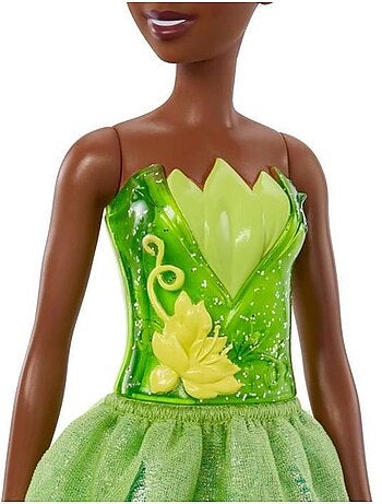 Tiana Poupée 29 cm, Mattel Poupée Disney Princesses habillage et accessoires HLW04