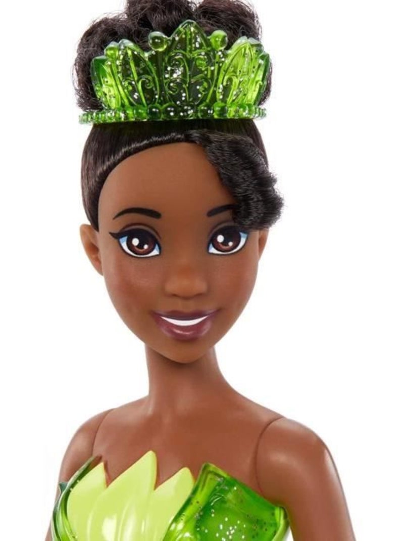 Tiana Poupée 29 cm, Mattel Poupée Disney Princesses habillage et accessoires HLW04 Jaune - Kiabi