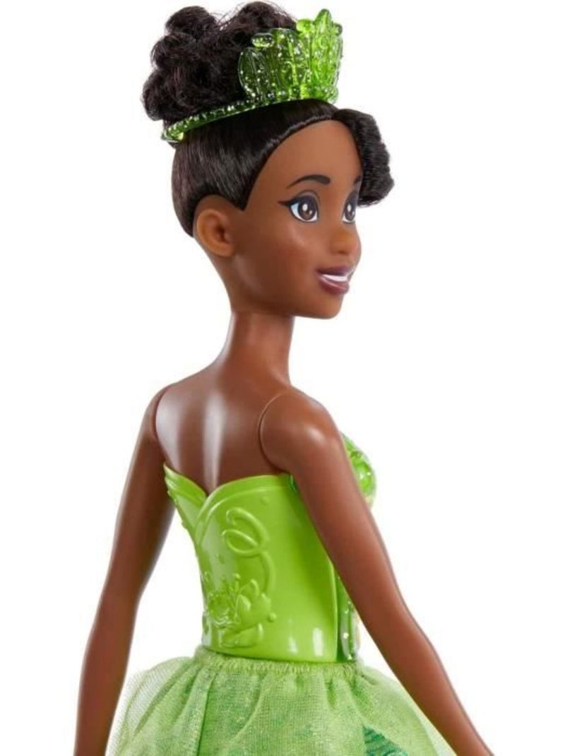Tiana Poupée 29 cm, Mattel Poupée Disney Princesses habillage et accessoires HLW04 Jaune - Kiabi