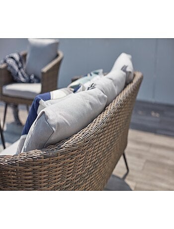 Tibouta, salon de balcon 5 places résine tressée