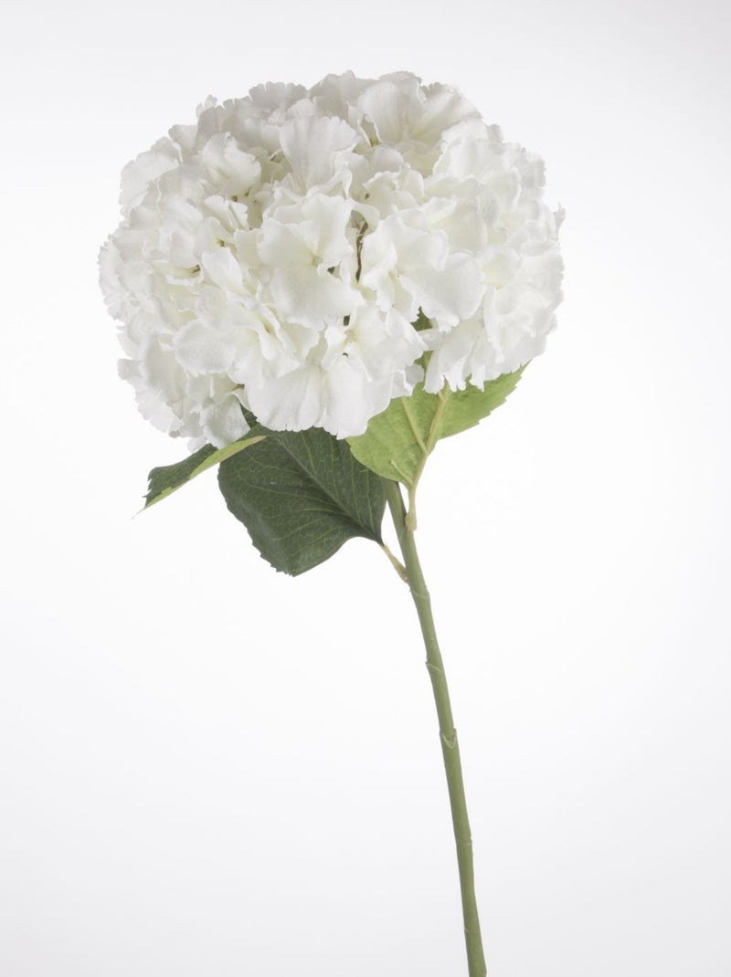 Tige artificielle d'Hortensia - H. 83 cm Blanc - Kiabi