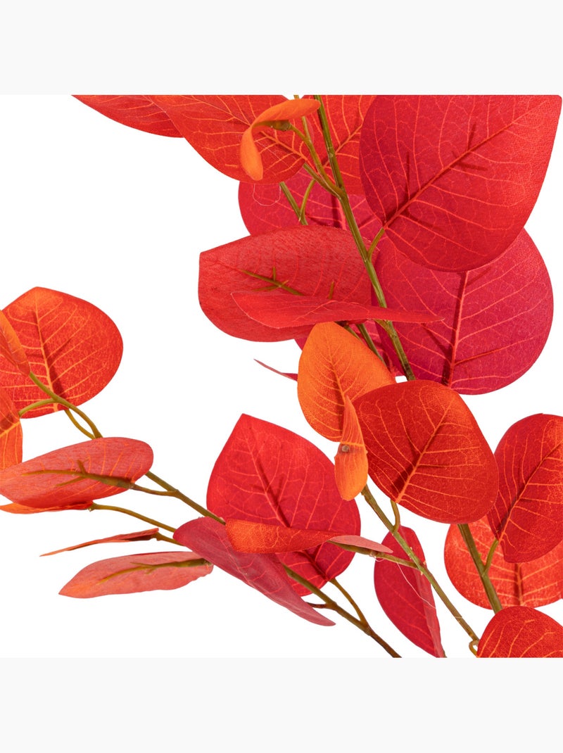 Tige d'eucalyptus artificielle JAMES Rouge - Kiabi