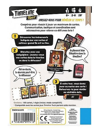 Timeline Twist jeux de carte