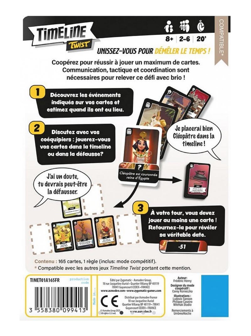 Timeline Twist jeux de carte N/A - Kiabi