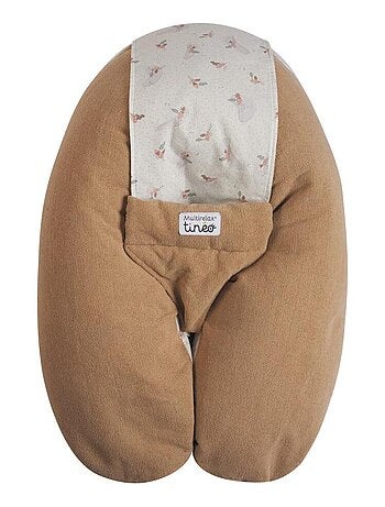 Tinéo - Coussin d'allaitement et de grossesse 3en1 Multirelax éponge Noisette