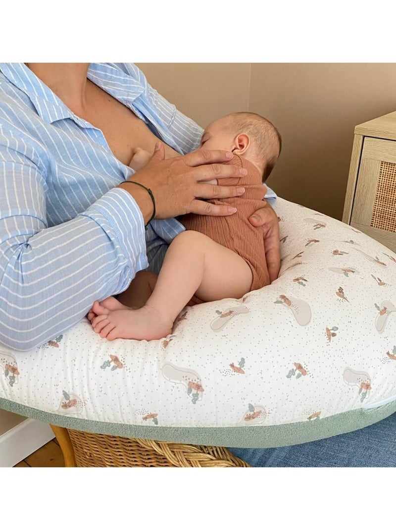 Tinéo - Coussin d'allaitement et de grossesse éponge vert sauge Vert - Kiabi