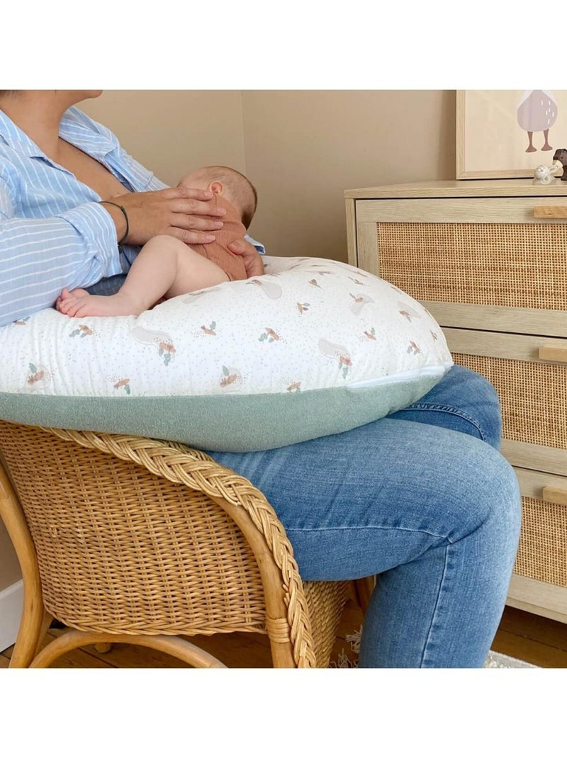 Tinéo - Coussin d'allaitement et de grossesse éponge vert sauge Vert - Kiabi
