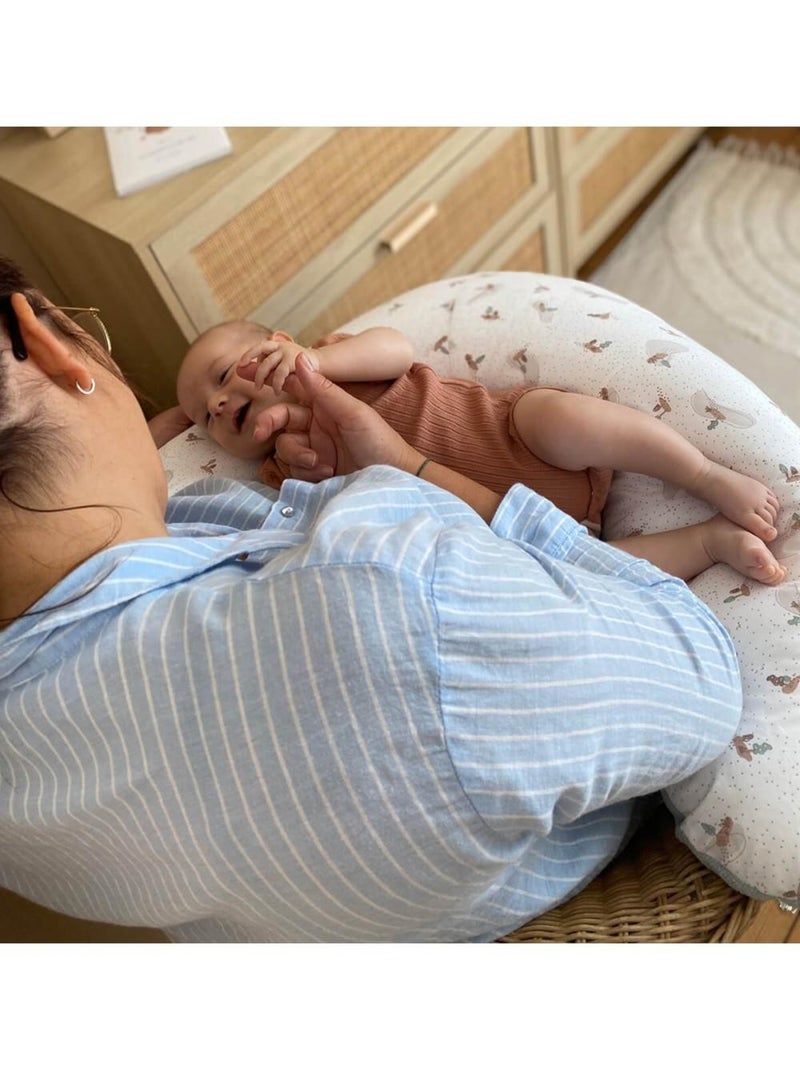 Tinéo - Coussin d'allaitement et de grossesse éponge vert sauge Vert - Kiabi
