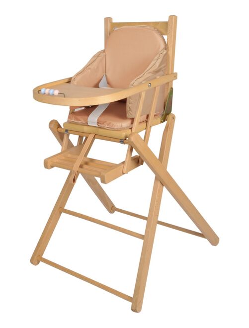 Tinéo - Coussin de chaise bébé à sangles cassonade - Kiabi