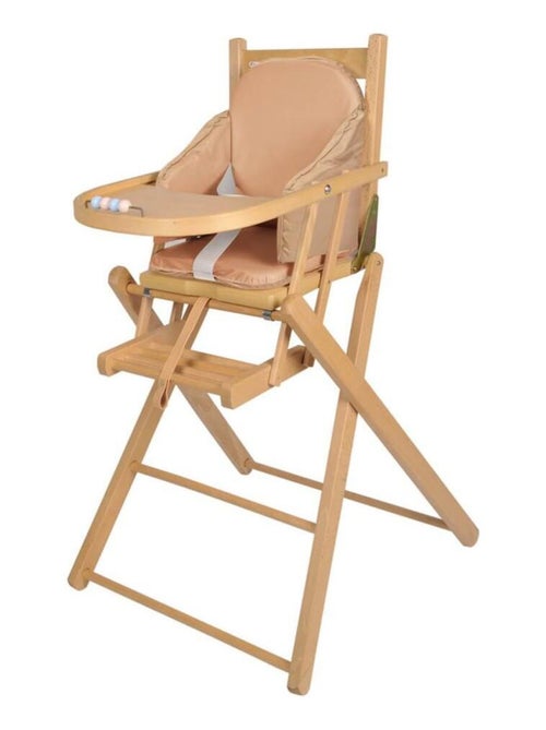 Tinéo - Coussin de chaise bébé à sangles cassonade - Kiabi